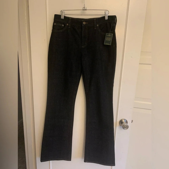 Lauren, Ralph Lauren.
High-Rise Boot Jean dark denim size 6 Western galgurl - Picture 4 of 16